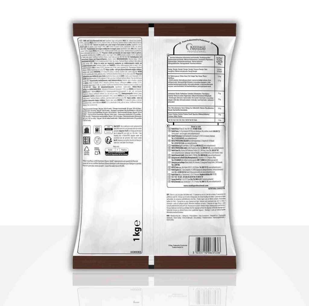Mezcla de cacao Nestlé - 10 envases de 1 kg, cacao Imagen del producto 