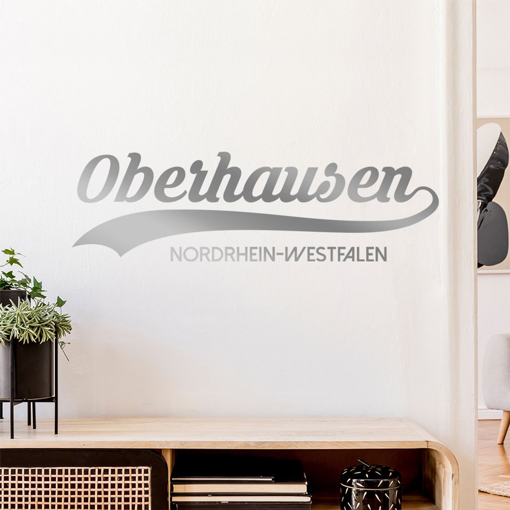 Oberhausen Nordrhein-Westfalen Wandtattoo Wandaufkleber Wall Sticker - Dekoration, Küche, Wohnzimmer, Schlafzimmer, Badezimmer
