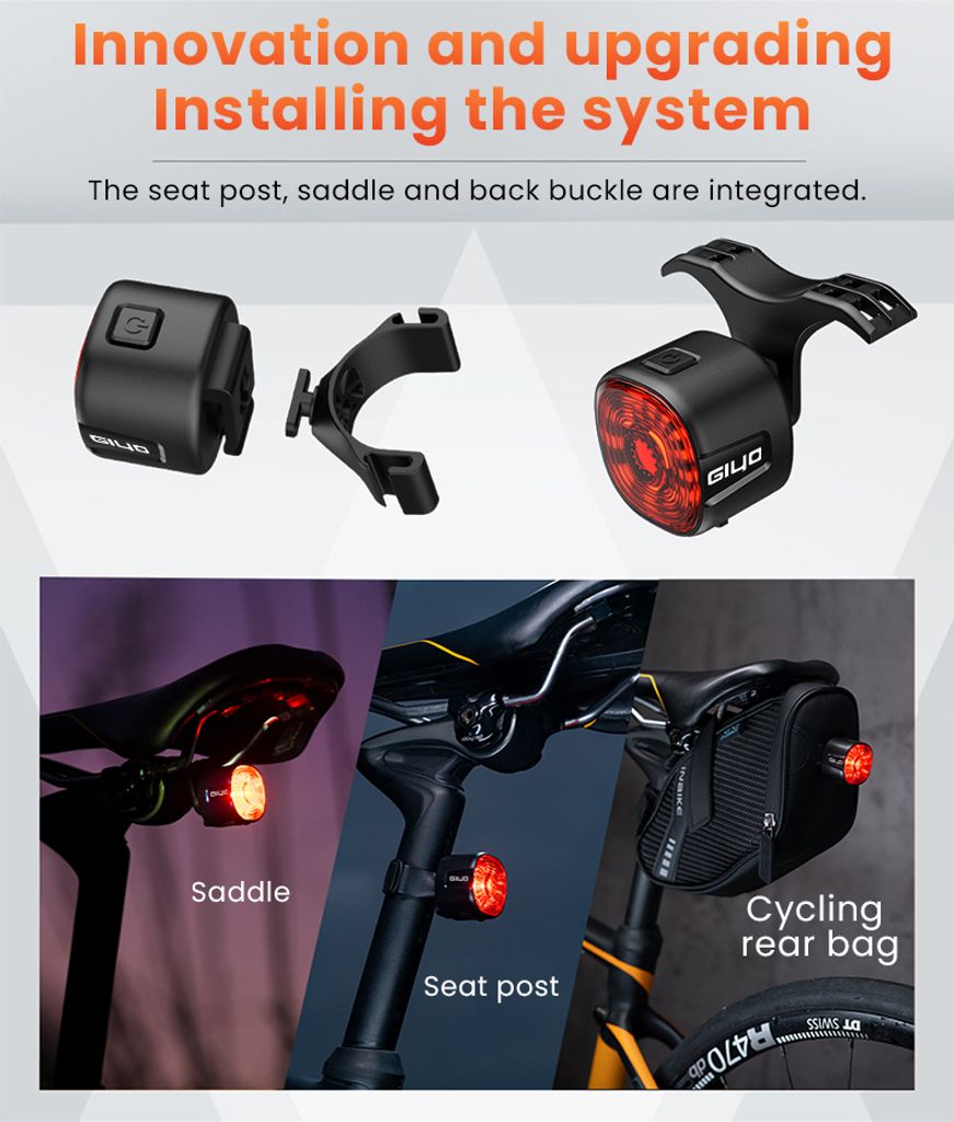 Fahrrad Intelligentes Bremsrücklicht IP66 Wasserdicht 6 Produktbild 4