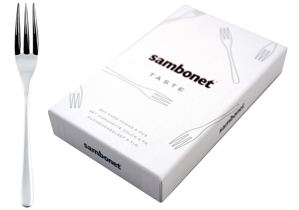 Sambonet S1673 Taste Kuchengabeln 6tlg., Edelstahl Rostfrei