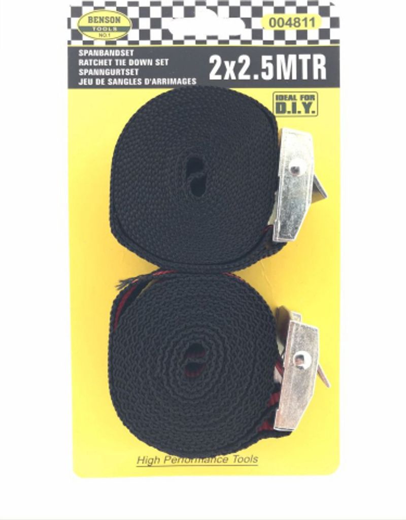Span Band Black Red 2x2,5 Meter (Hanging -Paket) Produktbild 