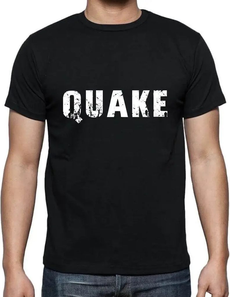 Herren Grafik T-Shirt Quake Öko-Verantwortlich Vintage Jahrgang Kurzarm Lustige Druck Geburtstag Geschenk Mann