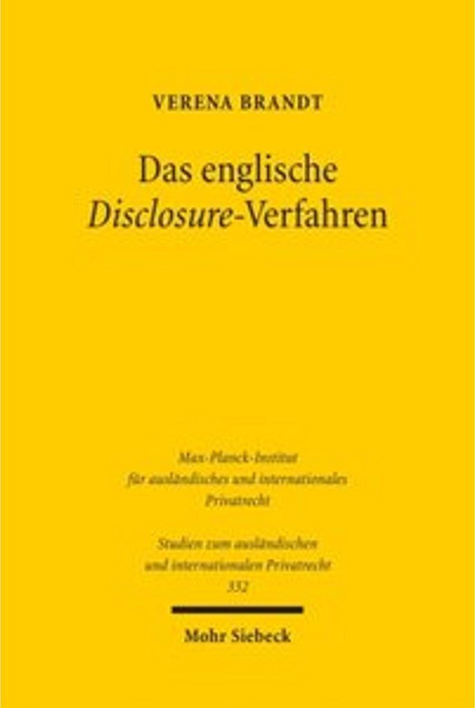 Das englische Disclosure-Verfahren