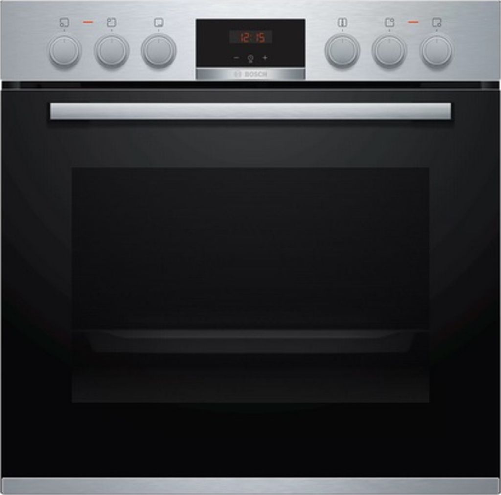 A front view of a Bosch oven.
