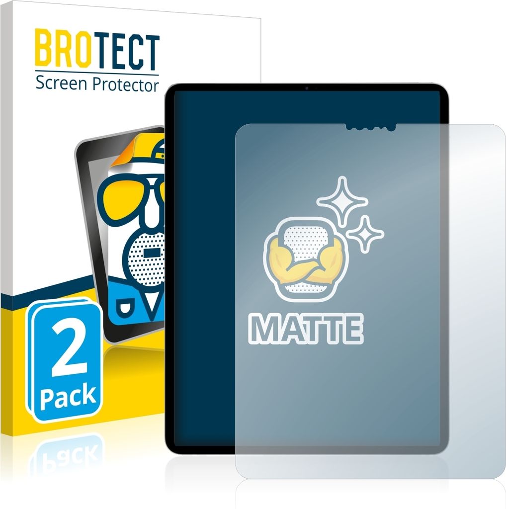 2x BROTECT Schutzfolie für Apple iPad Pro 11" WiFi 2021 (3. Gen.) Displayschutz Displayschutzfolie Folie Matt Entspiegelungsfolie