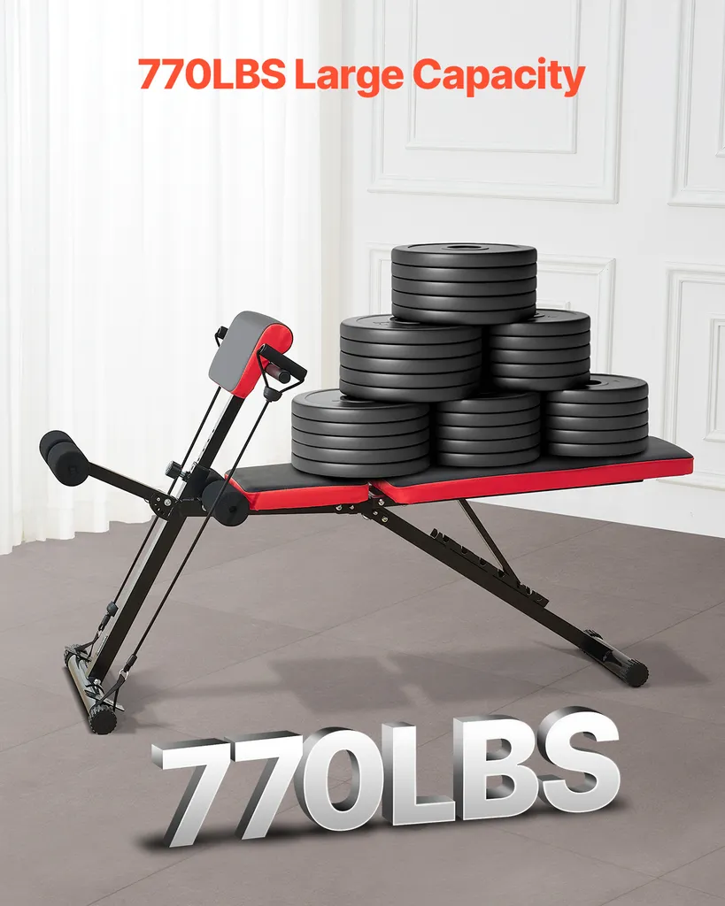Banc de musculation compact et stable pour résoudre le manque d'espace