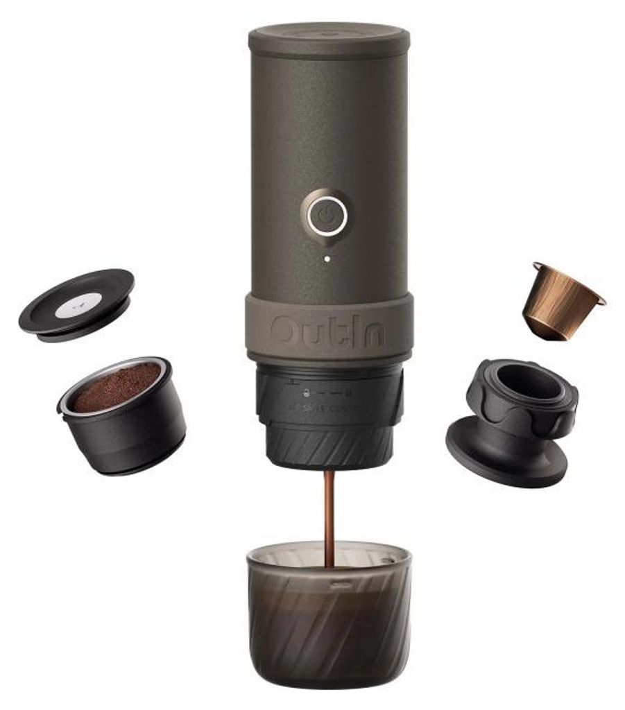 Outin OTEM-MO-01-AA-SG, Šedá, Kávová kapsula, Mletá káva, Obrázok produktu 