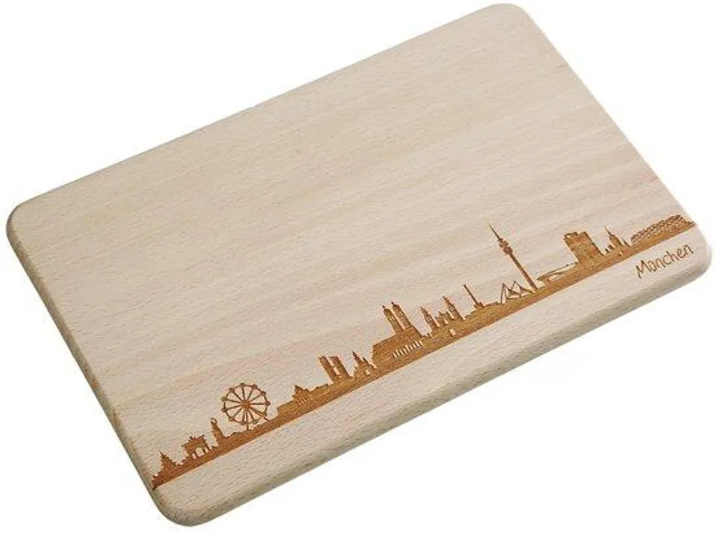 Table de petit-déjeuner en bois de hêtre 22x14cm sculptée sans gravure