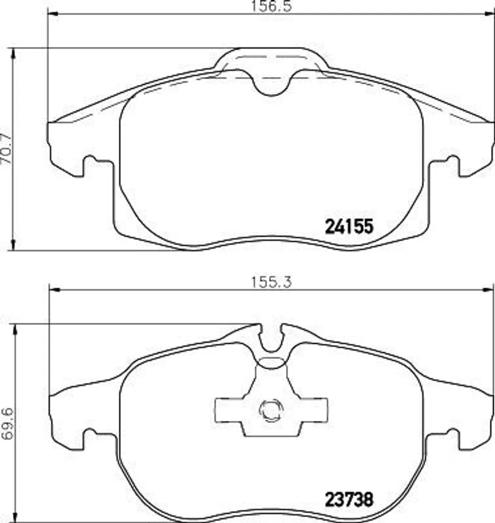Jeu de plaquettes de frein arrière pour Opel Vectra C et Signum Z03