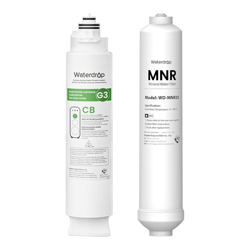 Waterdrop 1 WD-G3-N3CB Filter und 1 WD-MNR35 Produktbild 