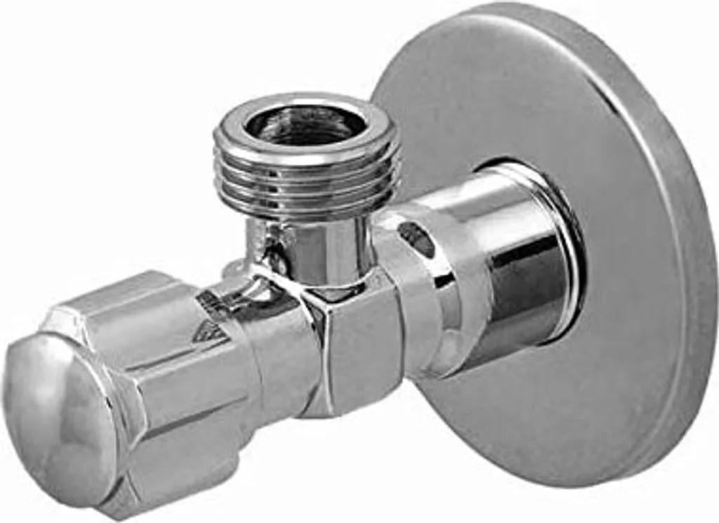 Valvola Antiperdita Lavatrice DD130 1/2 x 3/4 Cromata con Rosetta