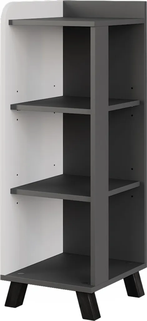 Meuble de rangement étroit Vicco Karen avec 4 étagères coloris blanc