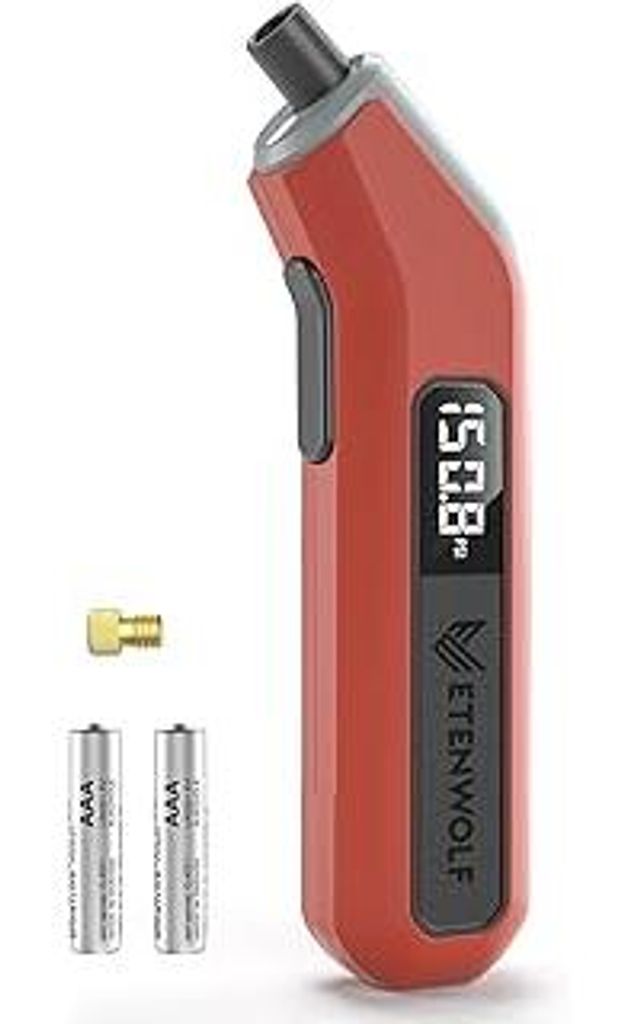 ETENWOLF T300Plus Reifendruck Prüfer Digitaler Luftdruckprüfer 0,2-13,8 Bar, Kalibriert auf ANSI B40.7 Grad 2A(±0,5%), AAA-Batterie
