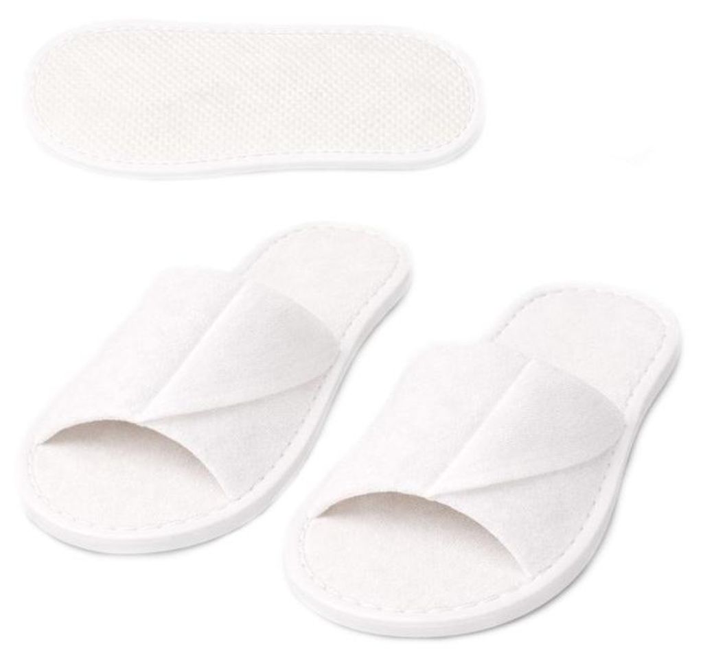 Hausschuhe - Badeschuhe - Weiß - Einheitsgröße - Spa Produktbild 