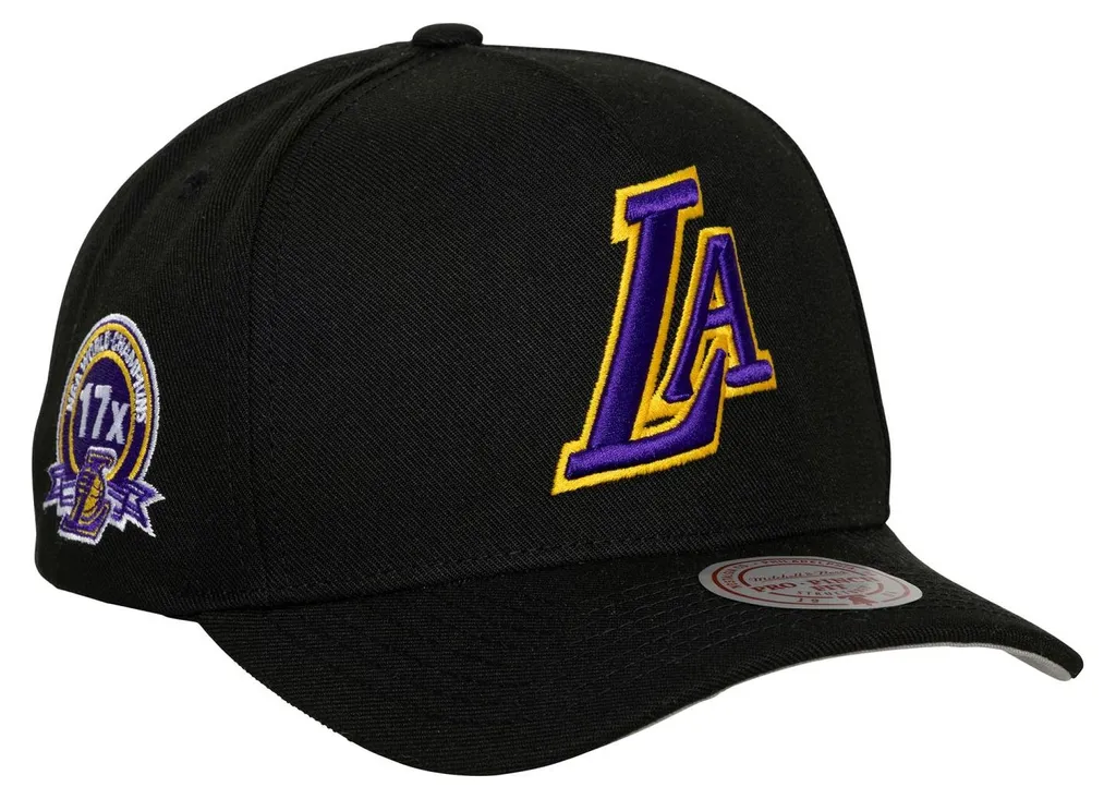 Casquette Snapback Lakers Noire Mitchell & Ness : Ajustement Parfait Garanti