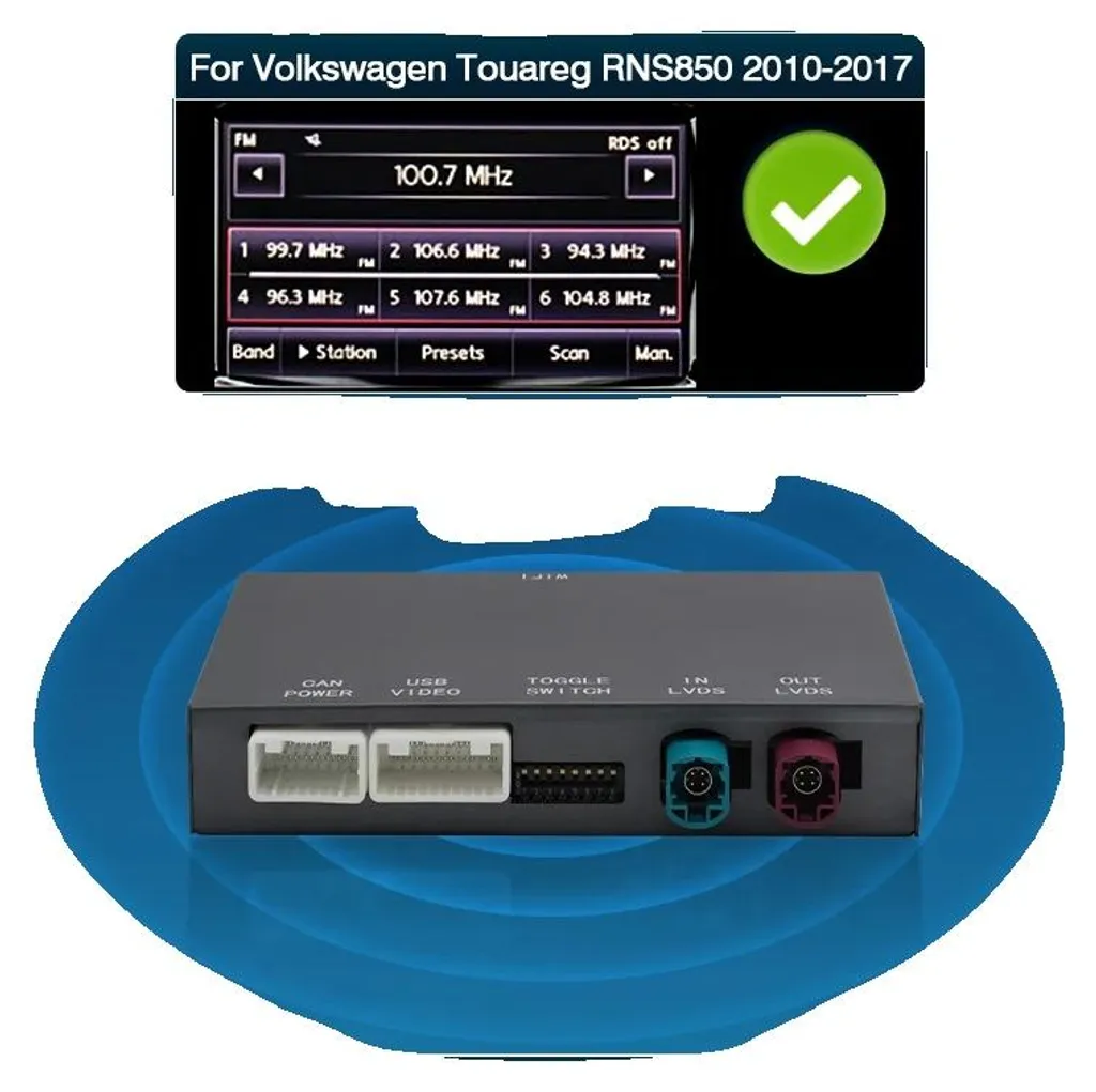 Navigation CarPlay sans fil RNS850 pour connecter votre smartphone
