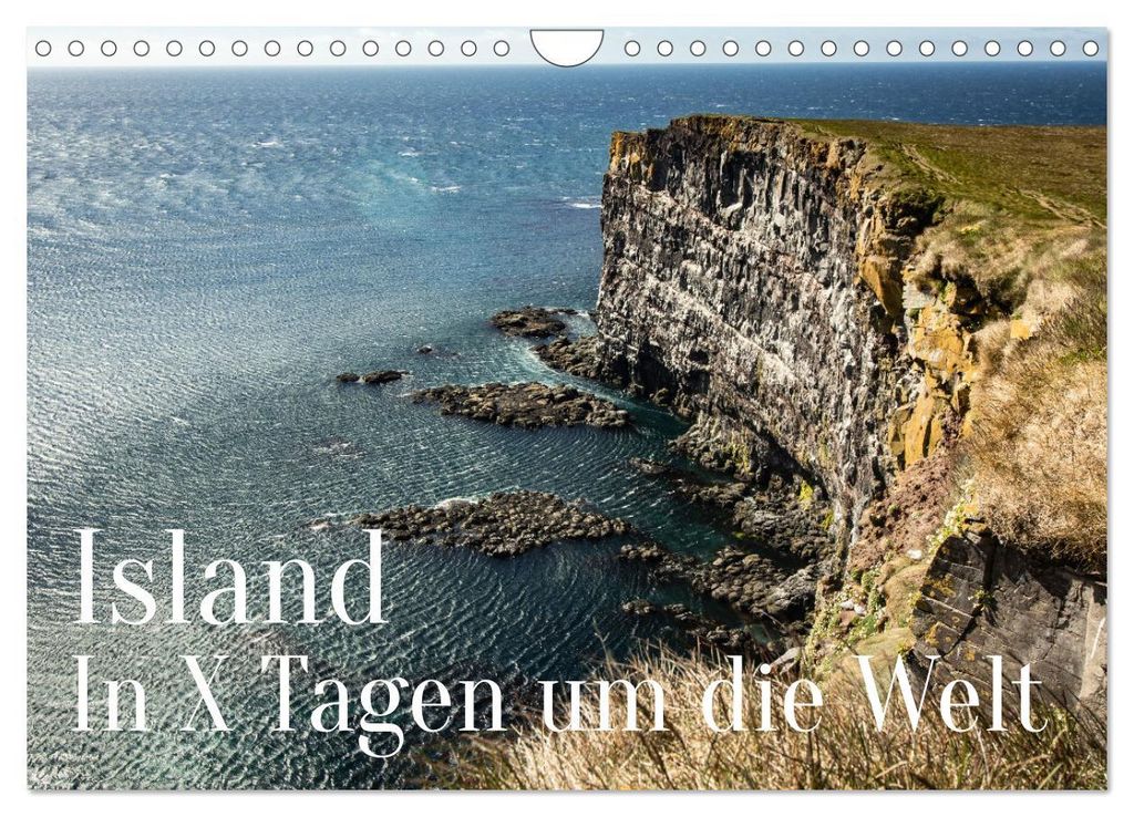 Island - In X Tagen um die Welt (Wandkalender 2027 DIN A4 quer), CALVENDO Monatskalender