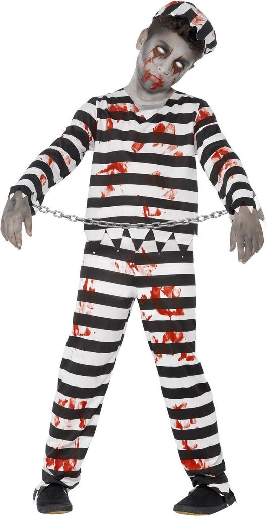 Zombie Sträfling Kindergröße: 116-128 Produktbild 