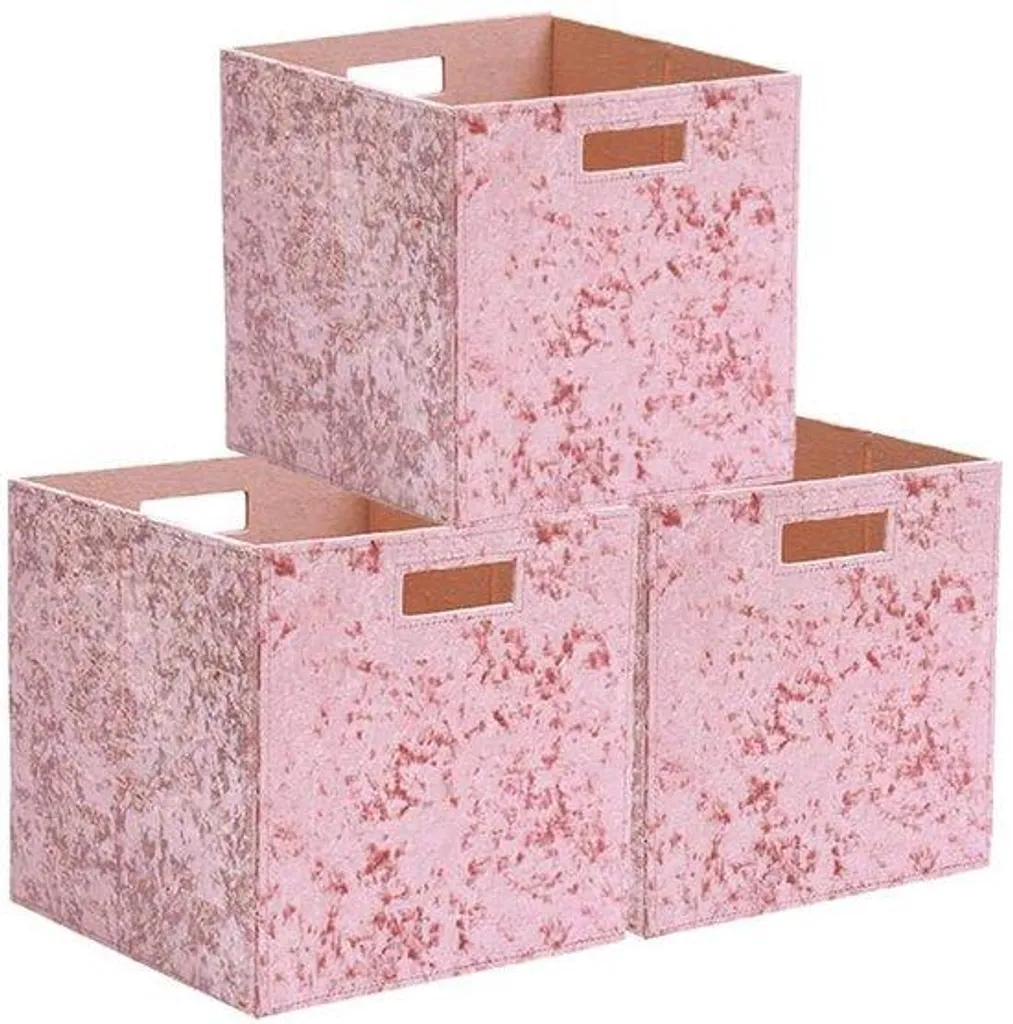 Cube de rangement pliable 31 cm : finissez-en avec le désordre (Lot 3)
