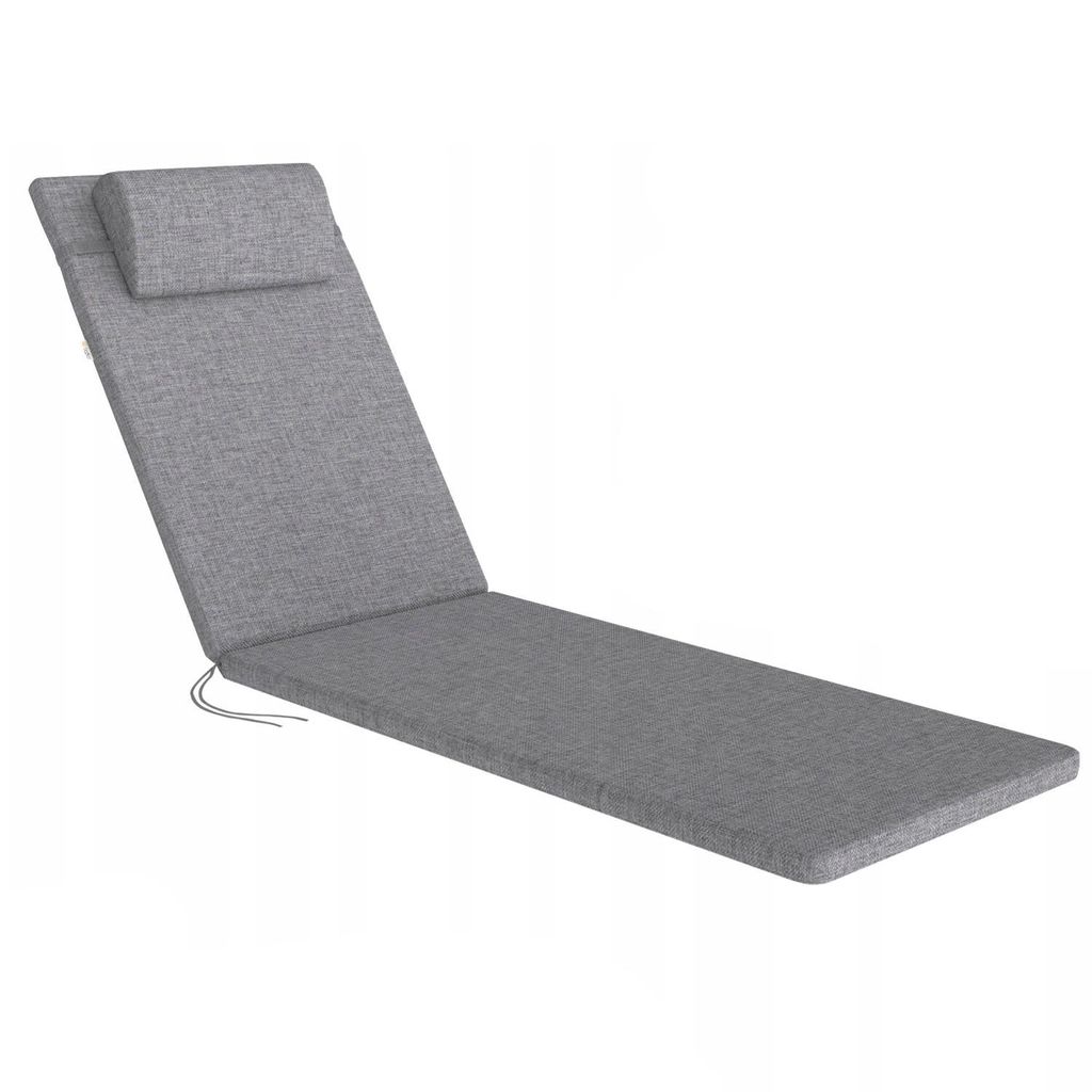 Liegestuhlkissen Madera Farbe: Grau Stoff: S-550 Melange Produktbild 