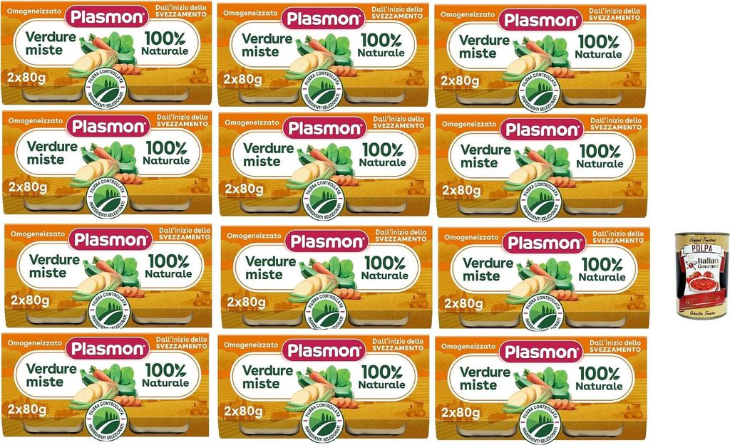 Plasmon verdure miste, 12x (2x 80g), Mit ausgewählten Produktbild 