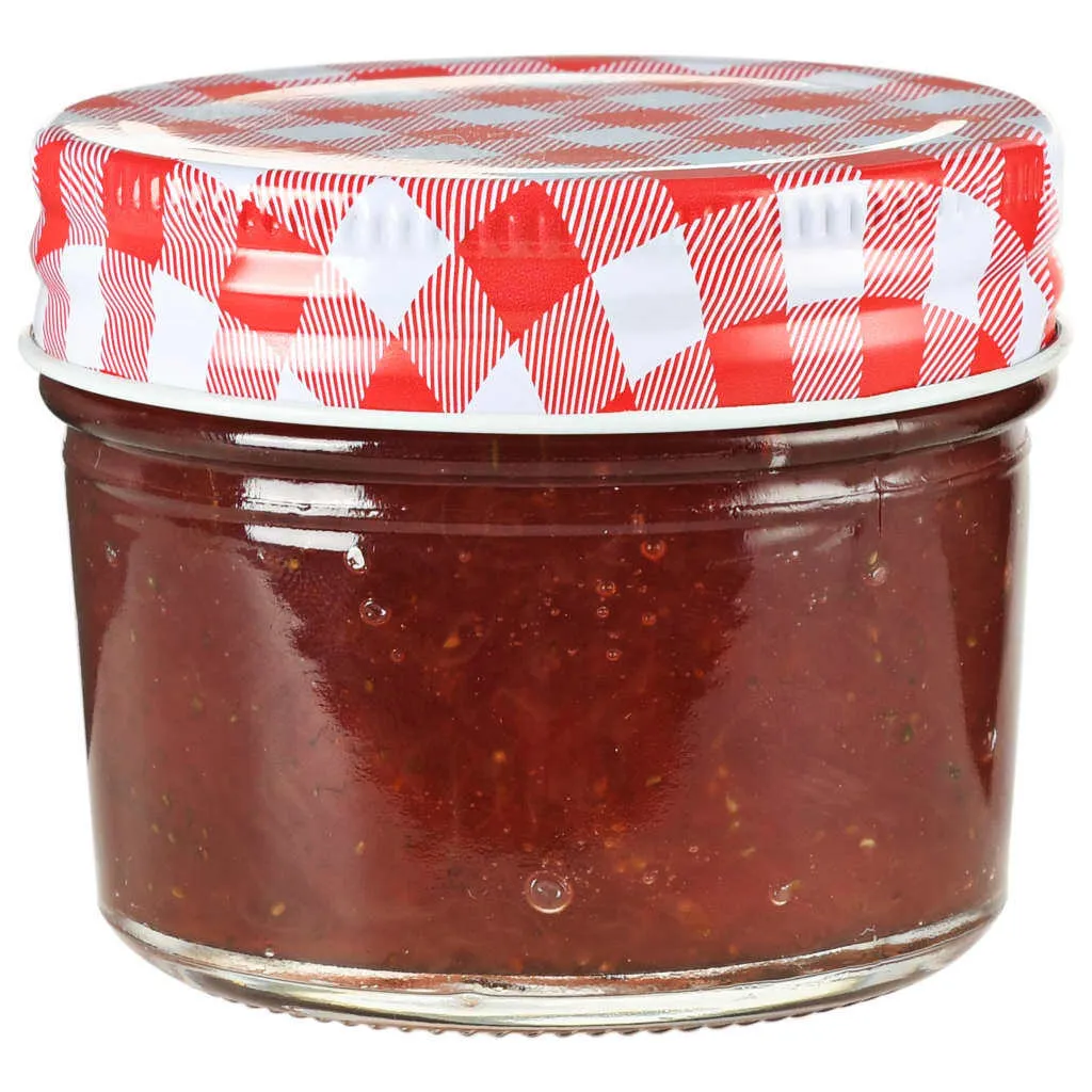 Set 48 Barattoli Vetro 110ml per Conserve e Sughi - Tappo Ermetico
