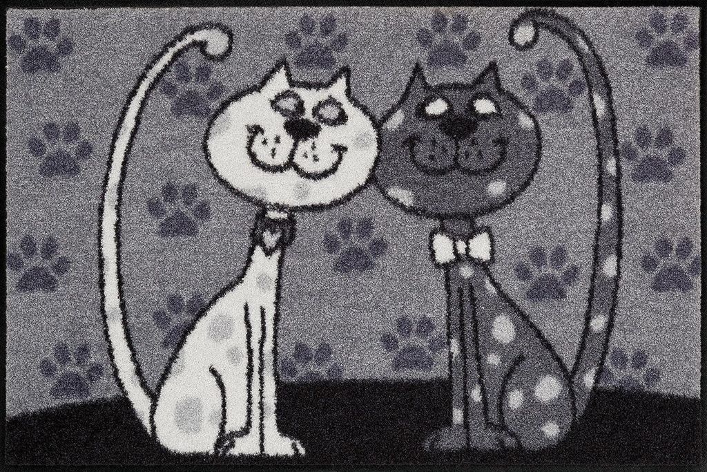 Salonloewe KATZENPÄRCHEN Fußmatte Wohnmatte 50 x 75 cm