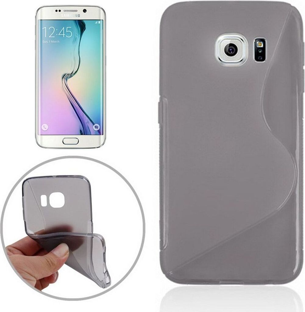 Handyhülle TPU Case für Handy Samsung Galaxy S6 Edge SM-G925 Grau