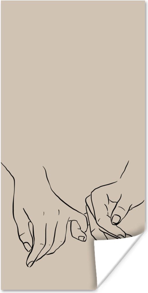 MuchoWow Poster Geschenk für Paare - Valentinstag - Liebe 40x80 cm - Dekoration