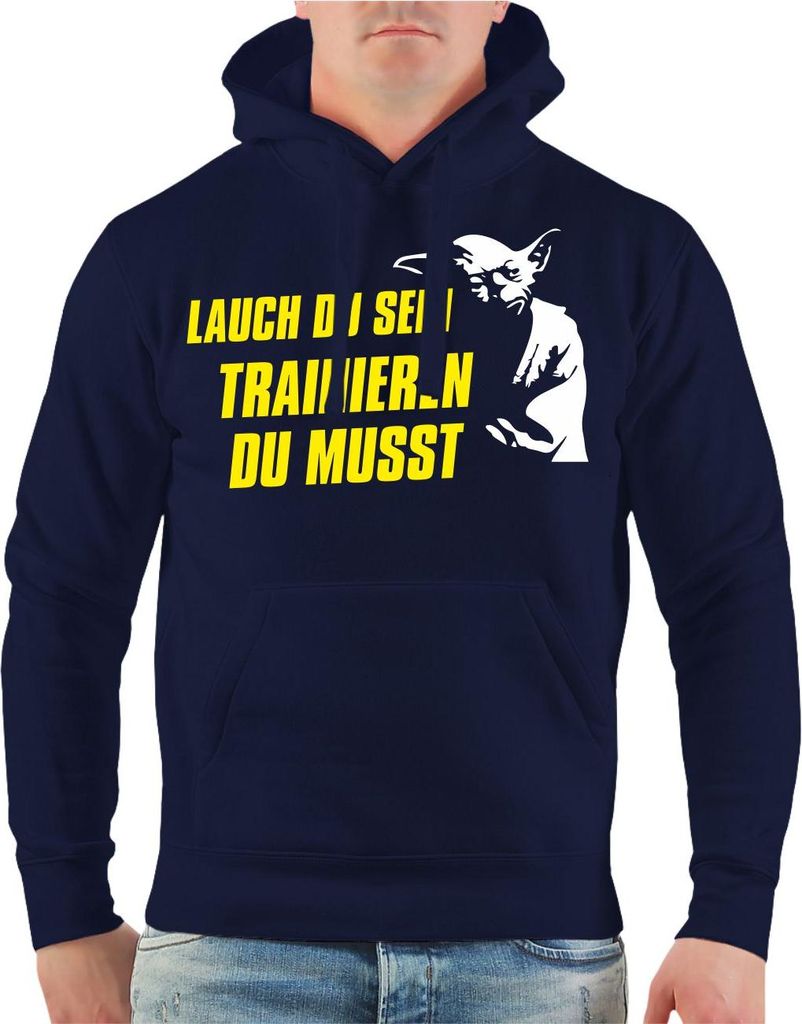 Herren Kapuzenpullover Lauch du sein - Trainieren du musst