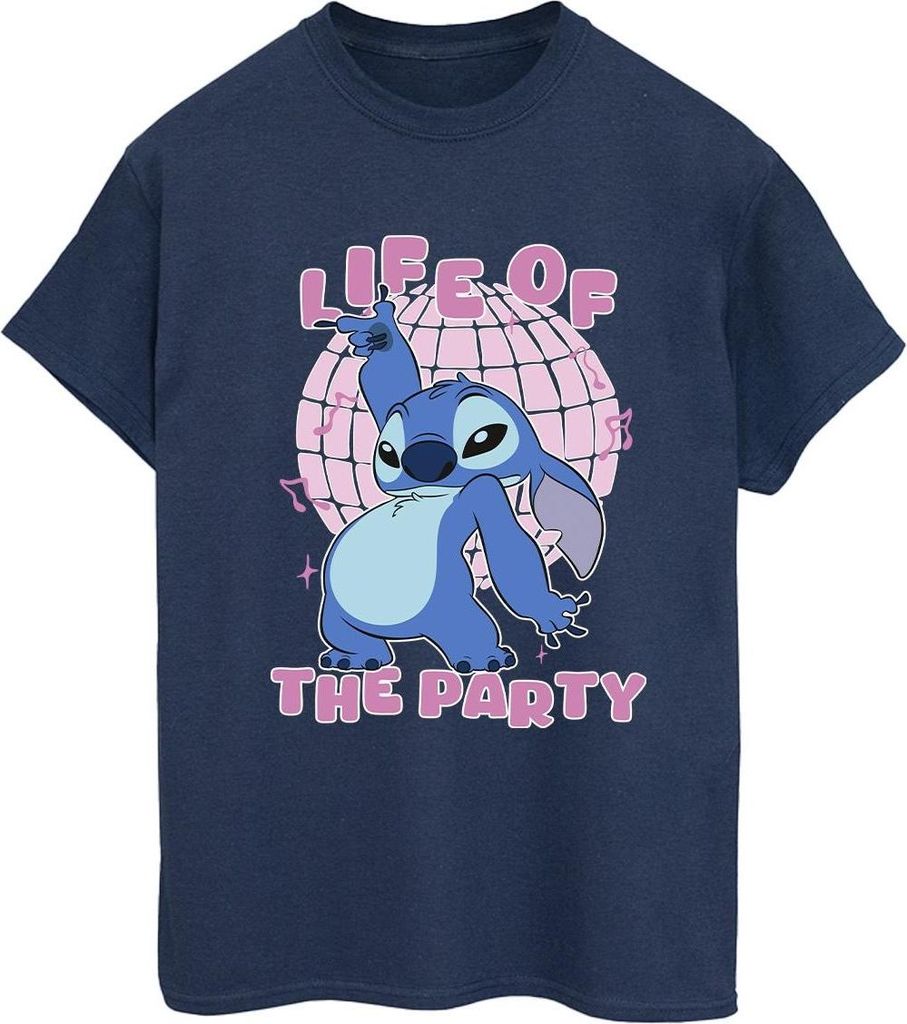 Lilo & Stitch - "Life Of The Party" T-Shirt für Damen BI54003 (XXL) (Dunkles Marineblau)