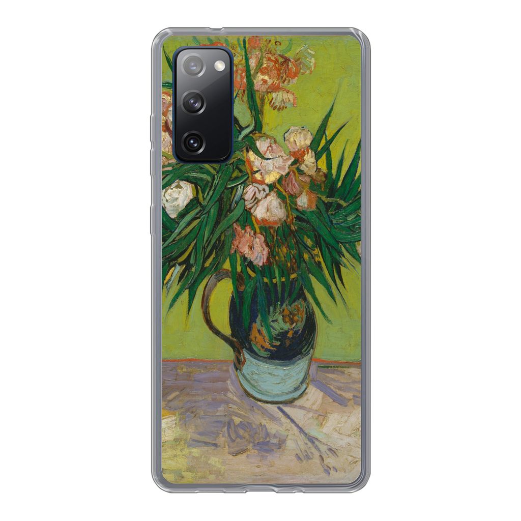 MuchoWow Handyhülle Schutzhülle Hülle für Samsung Galaxy S20 FE Der Oleander - Vincent van Gogh Silikon Softcase Handy Hülle - Abdeckung