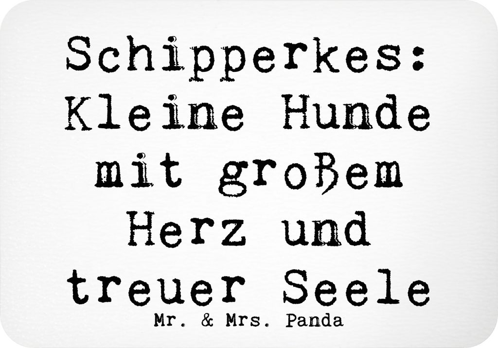 Mr. & Mrs. Panda magnet Spruch Schipperkes Herz - Weiß - Geschenk, treuer Begleiter, Hundeliebhaber, whiteboardmagnet, Wachhund, Kühlschrankmagne...