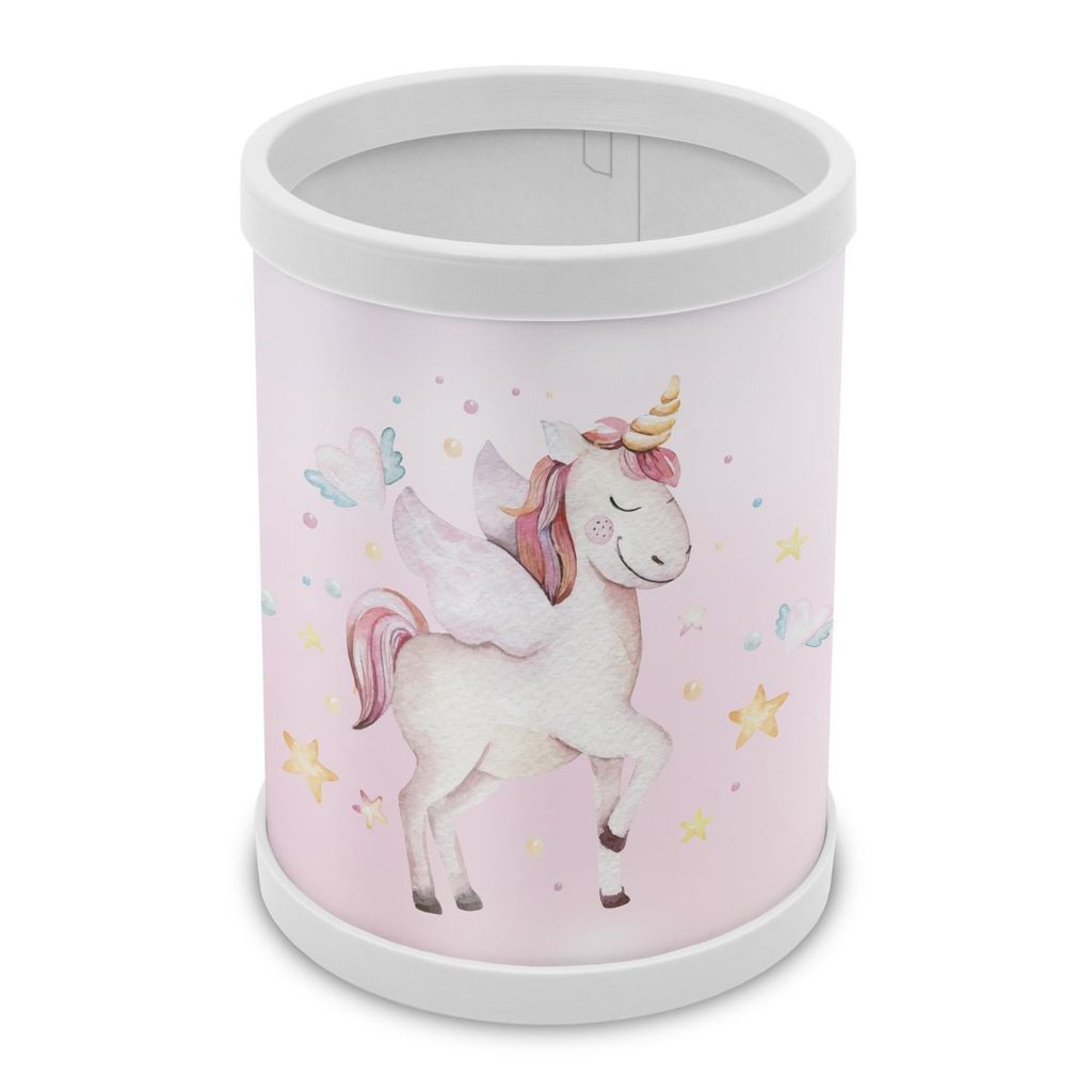 itenga Stifteköcher Motiv Einhorn Höhe 10 cm Durchmesser 8 cm