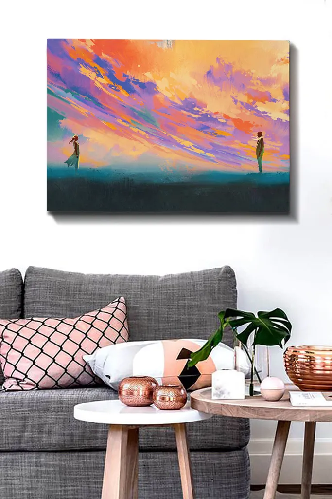 Quadro Colorato Wallity TCR1552 - Tela 70x100 cm Alta Qualità