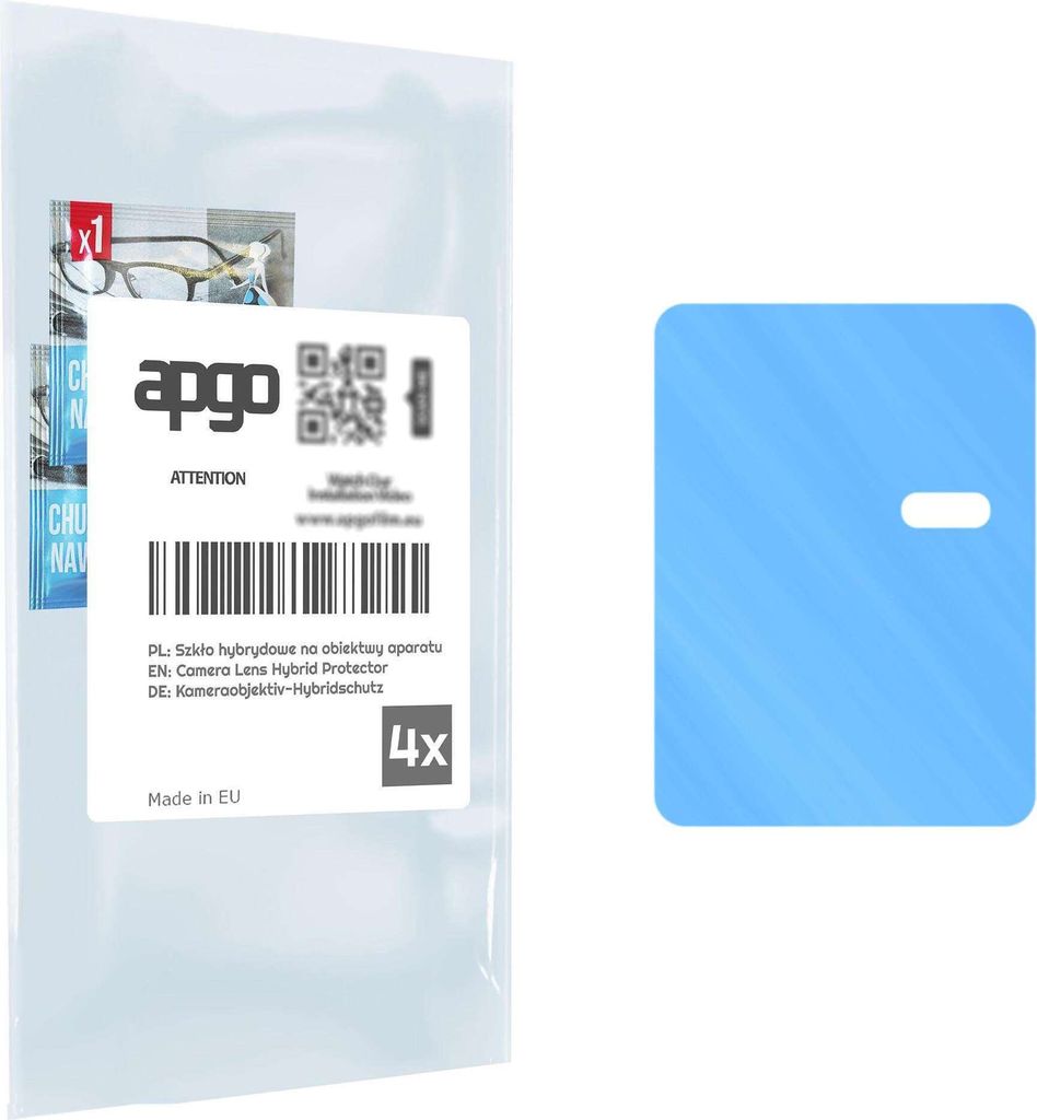 apgo 4 Stück Hybrid Kameraschutz, Kamera-Schutzglas kompatibel mit Vivo Y73t, Linsenschutz, 9H Härte, Schutz für Kameraobjektiv, Anti-Kratzer, t...