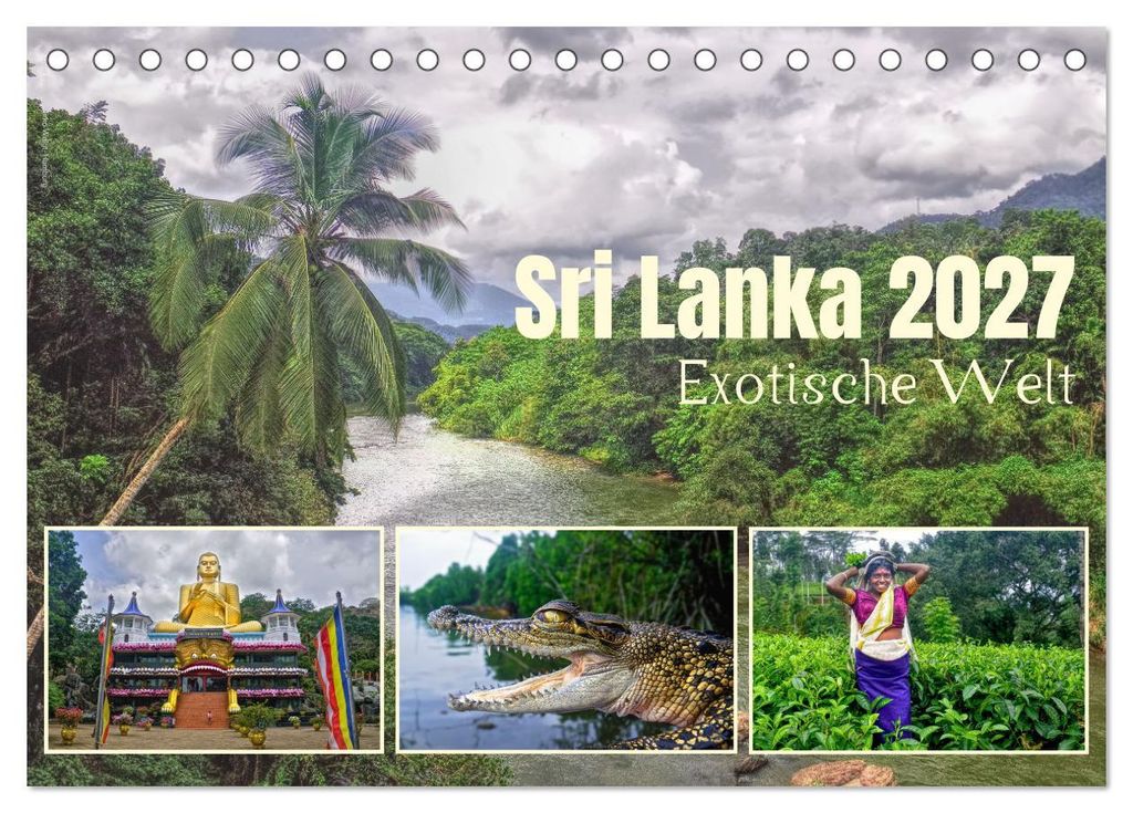 Sri Lanka 2027 – Exotische Welt (Tischkalender 2027 DIN A5 quer), CALVENDO Monatskalender
