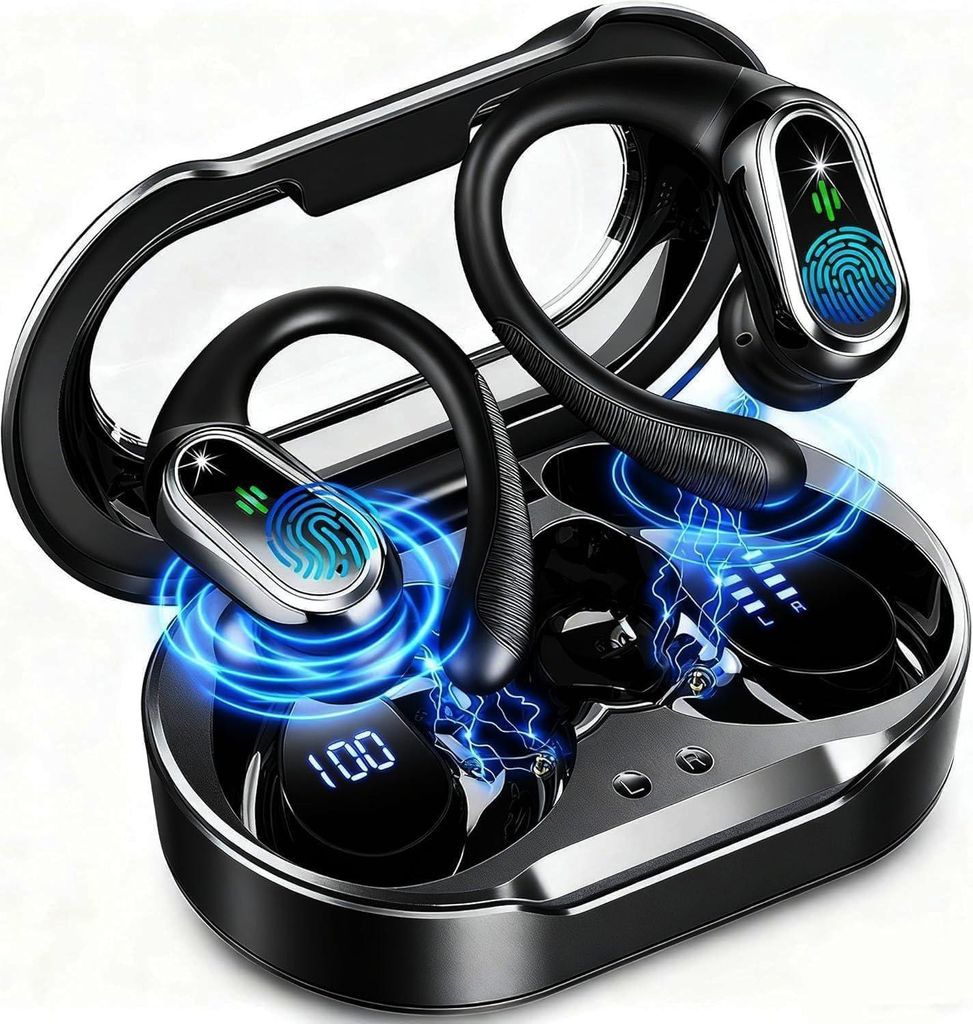 2026 Bluetooth Kopfhörer, Kopfhörer Kabellos Bluetooth 5.4 Sport tiefer Bass, 50 std Spielzeit In Ear Kopfhörer mit 4 ENC Noise Cancelling Mic, ...