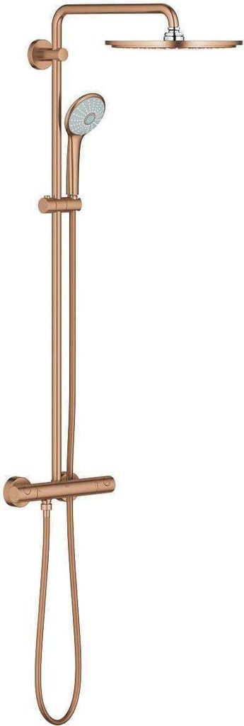 GROHE Duschsystem Euphoria System 310 mit Thermostatbatterie warm sunset gebürstet