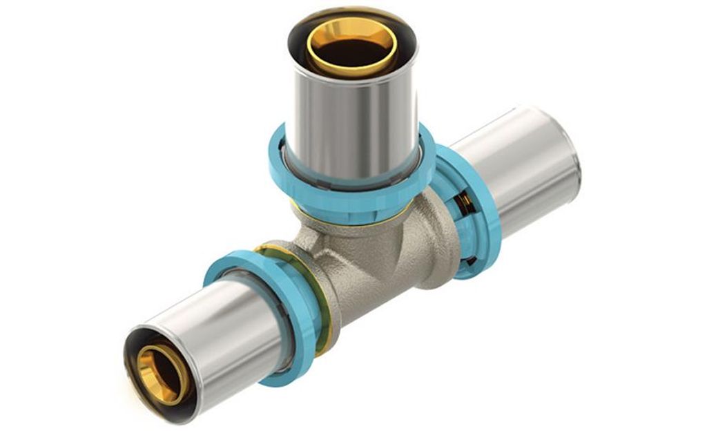 Emmeti Pressfittings für Aluverbundrohr T-Stück Reduziert 20 x 16 x 20