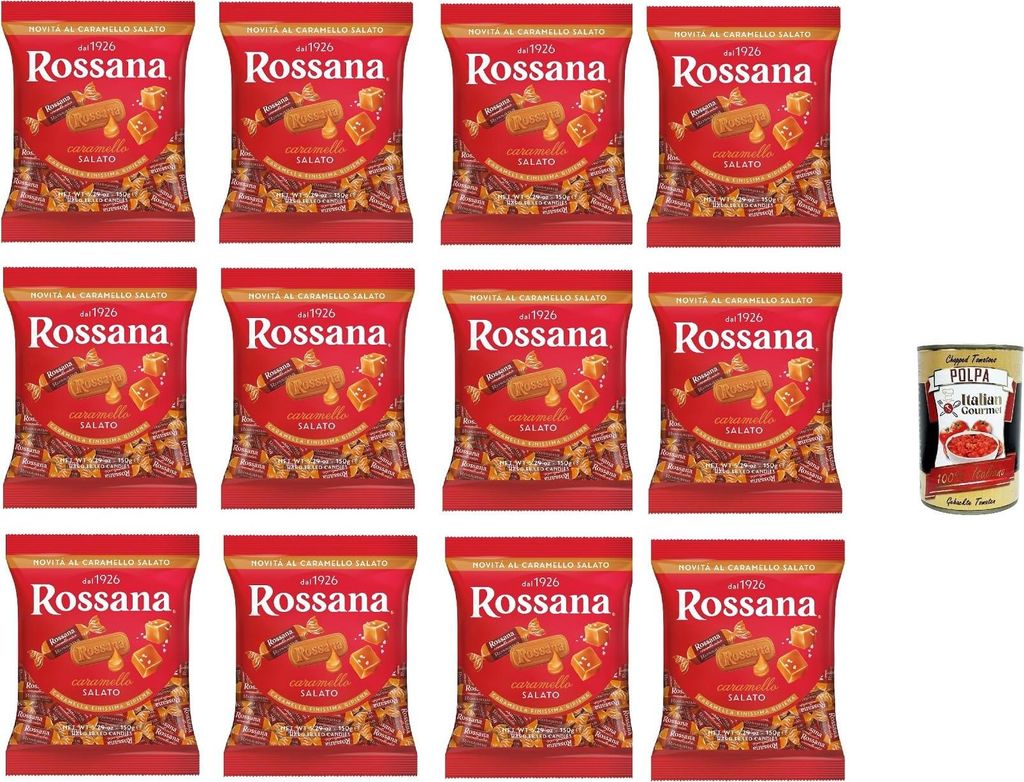 Caramelle Rossana ripene al caramello salato, Salat Produktbild 