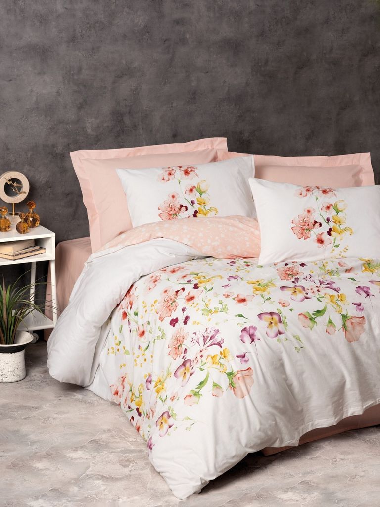 L'Essentiel Linge de Maison, Emma v2 - Salmon, Ranforce Produktbild 