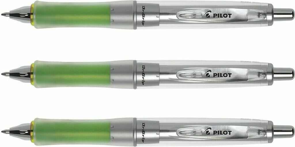Pilot Kugelschreiber Dr. Grip Equilibrium 3er-Set grün Produktbild 