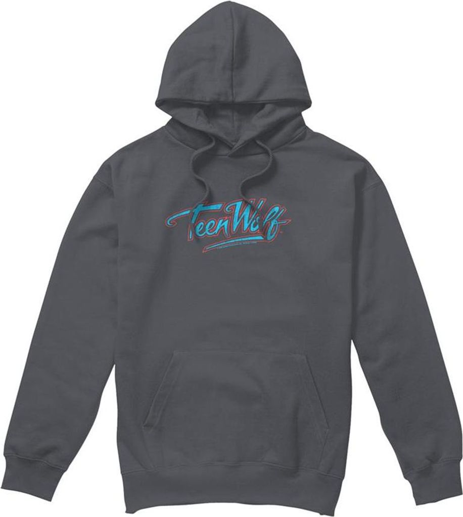 Teen Wolf - Kapuzenpullover für Herren/Damen Uni, Logo TV27613 (XL) (Holzkohle)
