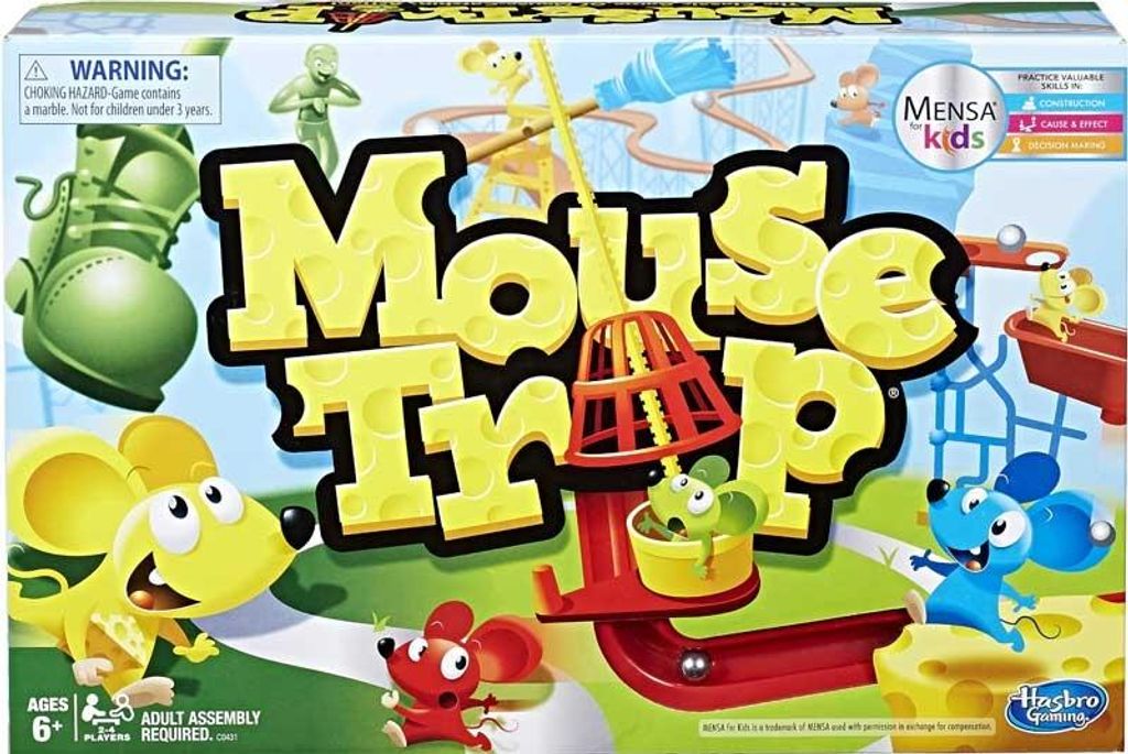 Stolní hra Mouse Trap od Hasbro – klasická rodinná hra – Obrázek produktu 