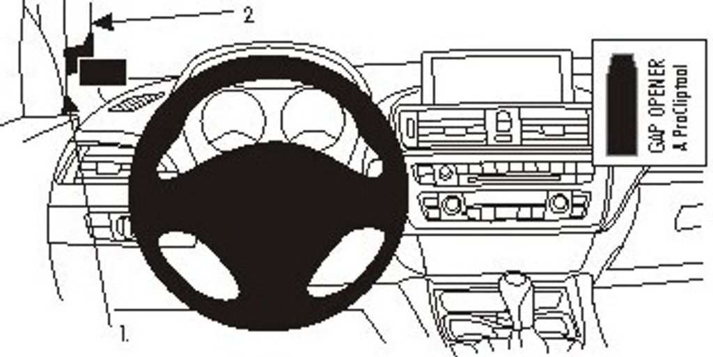 Brodit ProClip Fahrzeughalter 804741 - Linksbefestigung - BMW 3-series F30, F31 12-19, BMW 3-series F30 und weitere