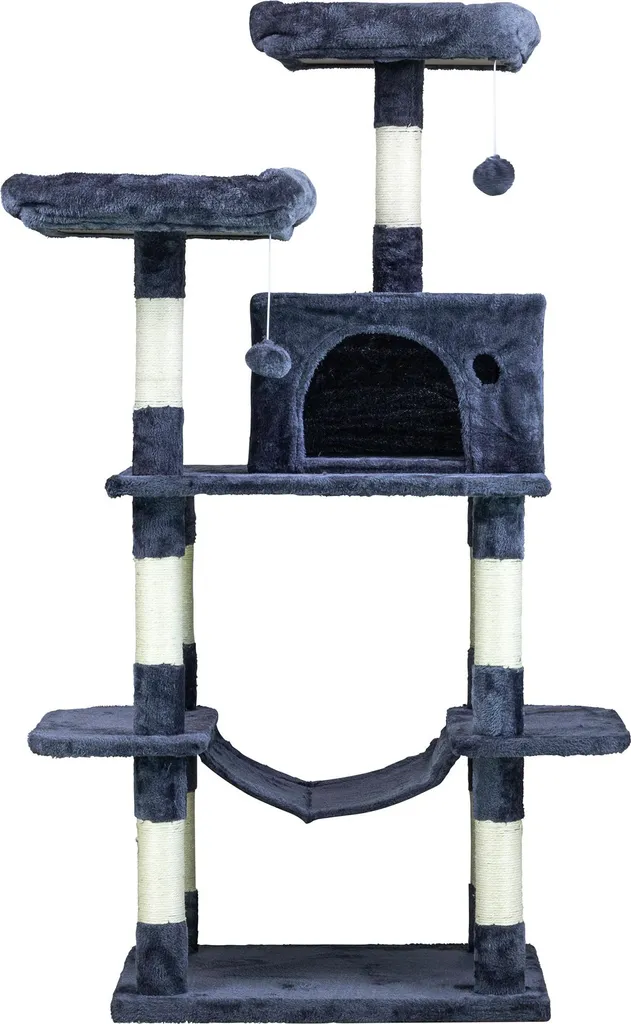 Arbre à chat design en sisal Trekker Mokka 145cm - Finition haut de gamme