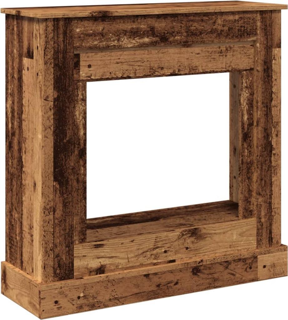 vidaXL Kaminumrandung Altholz-Optik 90x30x90 cm Holzwerkstoff