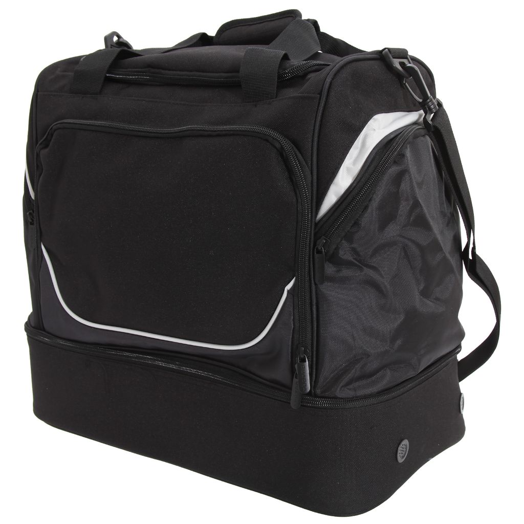 Quadra Pro Team Hardbase Sporttasche (40 Liter) BC3249 (Einheitsgröße) (Schwarz/Hellgrau)