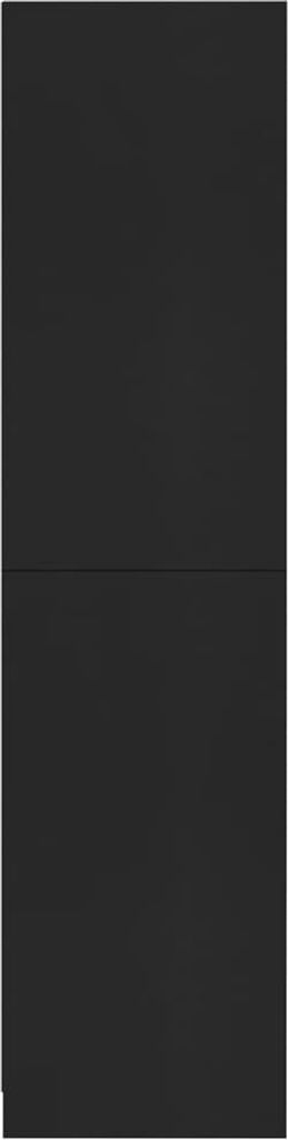 vidaXL Kleiderschrank Schwarz 100x50x200 cm Holzwerkstoff Produktbild 6